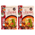 신의주찹쌀순대 즉석국/즉석탕 얼큰 순대국 (냉동), 600g, 2팩 : SUPER SALE