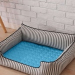 메리메이커스 코코펫 애견 쿨매트60x50cm 블루 시바견쿠션 강아지미끄럼방지방수매트 : THE  YUNZ