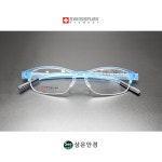 스위스플렉스 림론 RIMLON FM2-F03 Col 15 Ice Blue 라운드 스퀘어 반무테 안경 : 상은안경