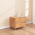 제주도 가구점 E6280 원목 모듈 낮은 협탁 600 2colors : 제주가구박스