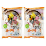 핫이슈 떡 오색 떡국떡, 600g, 2개 : SUPER SALE