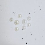 네일진주 12구 반진주 아이보리 화이트 믹스 6mm 5mm 4mm 3mm 2mm 1.5mm : 별돌이네