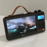 SANSUI F51 휴대용 FM 라디오 LED 디스플레이 무선 블루투스 스피커 듀얼 TF 카드 슬롯 MP4 음악 플레이어 03 F50 4.3-inch : 판다홀릭몰