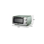DeLonghi 드롱기 오븐토스터 디스틴타 페룰라 EOI408J-GR 토스트 4장 분량 식빵 단순 조작 그릴 기능 보온 안전 설계 충실한 부속품 그린... 