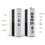 PC 인텔 N5095 윈도우 11 프로 리눅스 시스템 유닛 Pfsense ITX 데스크탑 오피스 포켓 컴퓨터 DP 4K-60Hz DDR4 SSD 와이파이 : 다온통... 