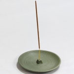 접시형 인센스스틱홀더 아로마향 거치대 받침대 그린 : 알리솜