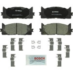 보쉬 Bosch 콰이어트캐스트 브레이크 패드 세트 전면 프리미엄 세라믹 디스크 렉서스 ES300h ES350 & 토요타 아발론 캠리 전용 BC1293... 