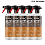글로스브로 레더클린 프리미엄 가죽 세정제 500ml 5개 셀프 실내 세차 인테리어 시트 : 지노앤코