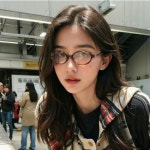 긱시크안경 블루라이트차단 오벌형 얇은 뿔테안경 호피 노안 가벼운 여자안경테 빛번짐 : 김9안경