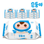 순둥이 프리미엄 무향 엠보싱 아기물티슈 캡형 70매×10팩 (NC-01) : 순둥이 아기 물티슈