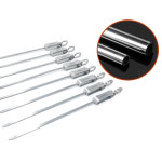 캠핑 고기 쇠꼬챙이 닭 쇠꼬치 구이 구이용 석쇠 글램핑 펜션 : JJ Corp