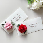 어버이날 카네이션 용돈봉투 용돈박스 캘리그라피 봉투 엽서 (투명케이스 포함) : 더제이 디자인 스튜디오