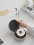 남산선생 유리 여행 다기세트 아웃도어 휴대용 가방 익스프레스 컵 캠핑 여행 소형 다반 : 류아다언