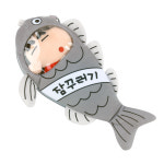 짱구 붕어빵 파우치 잠꾸러기 물고기 파우치 인형 수납 파우치 : 땨땨상점