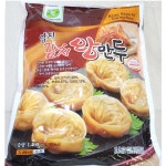 업소용 분식용 냉동 김치손만두 왕만두 70g x 20개 1.4k : 마켓구름B