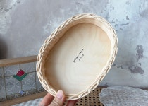 라탄공예 DIY KIT - 자작나무 라탄 트레이1. (반 타원형) : 그리고이음마크라메