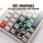 히라가나키캡 PBT 키캡 V75 VIA 프로그래밍 가 81 키 개스킷 트라이 모드 블루투스 2.4Ghz USBC 무선 유선 핫스왑 기계식 키보드 : 엠엔제이30