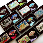 한국전통 고급 자개명함 책갈피 세트 외국인선물 기념품 : SOVGlobal