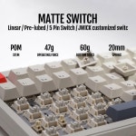 히라가나키캡 PBT 키캡 V75 VIA 프로그래밍 가 81 키 개스킷 트라이 모드 블루투스 2.4Ghz USBC 무선 유선 핫스왑 기계식 키보드 : 엠엔제이30