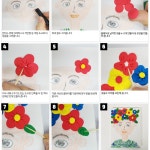 자화상 만들기 키트 꽃 얼굴 꾸미기 노인 인지 프로그램 미술 체험활동 어린이집 초등 : 갈고리제이