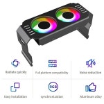 케이스 환기팬 컴퓨터 RAM 모듈 쿨러 DDR3 DDR4 DDR5 ARGB 동기화 듀얼 팬 120mm 5V 3 핀 PWM 4 PC DIY 액세서리 라디에이터 : 아띠초이