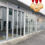 카센타 정비소 폴딩도어 시공 : DK시스템 썬룸 폴딩도어