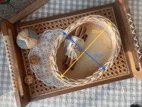 라탄공예 DIY KIT - 자작나무 라탄 트레이1. (반 타원형) : 그리고이음마크라메