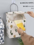 화장실 샤워 옷감 신기 가정용 욕실 벽걸이 더러운 옷감 거치 바구니 깨끗한 수납 바구니 더러운 옷통 : 디프코아