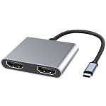 아모란나 2in1 CType MI 분배기 Dual 모니터 젠더 컨버터 4K HD USB 3.1 Type,C TO 속송 : 잠온고7