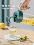 부광유리 냉수병 고온내성 가정용 냉백 끓인 물컵 대용량 자가개합 냉장고 냉포차병 : 노르시아