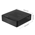 FH05 호스트 미니 ITX 사무실 홈 컴퓨터 케이스 USB2.0 금속 데스크탑 PC 섀시 : 더오브수