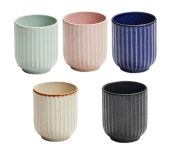 재팬-412 413 414 415 416 줄컵 민트 핑크 블루 화이트 블랙 도자기제품 : 리치키친