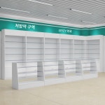 나무약국 진열대 양약대 약국 유리층 진열장 농약코너  위생실  진열장 : 나나옐로