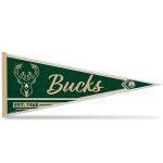 Rico Industries NBA 밀워키 벅스 클래식 30.5 x 76.2cm(12 x 30인치) 소프트 펠트 페넌트 - 쉽게 걸 수 있음 - 홈 데코 (게임룸, 맨 케이브... 
