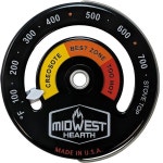 Midwest Hearth Wood Stov 온도계 마그네틱 스토브 상단 미터 : 블리스벨315몰