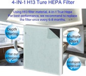 Govee H7123101와 호환되는 교체 필터  4 IN 1 H211 / H211S GoveeLife H7123 : 바다와숲