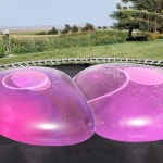 47 Inch Giant Water Bubble Ball, Inflatable Water-Filled Ball Soft Rubber Ball for Outdoor Beach Poo : 단감직구상록