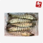 다인 대왕 킹블랙타이거새우 5미 500g (마리당 100g 약 25CM) 특대형 킹타이거새우 캠핑용 구이용 가성비 블랙타이거 홈파티 : 다인푸드스토어