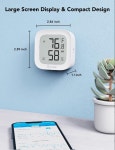 Govee WiFi 온도계 습도계 H5103  전자 잉크 디스플레이가 있는 실내 Bluetooth 온도 습도 센서 : 바다와숲