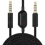 G433 헤드폰용 오디오 케이블 교체,볼륨 조절이 가능한 Aux Cord 편조 와이어 로지텍 G Pro X G233 게이밍 헤드셋과 호환되 마이크 음소거... 