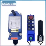 산업용 라디오 컨트롤러 크레인 리모컨 리모콘 무선 방수 전기 체인 단일 속도 Saga L8B 6 버튼 12V 220V 380V : 스타리이