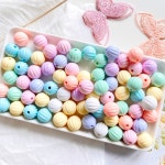 [20개]관통형 13mm 아크릴 캔디믹스 알사탕 구슬 3-986 비즈공예 키링부자재 : 샤론델