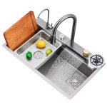 사각싱크볼 교체 카페 싱크대 보조주방 북유럽 주방 개수대 탕비실 스텐 업소용 컵씻기 대형 가정용 : 쿼파치