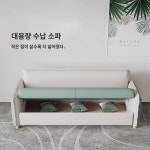 수납 소파 스몰 타입 테크니컬 패브릭 심플 모던 작은 거실 심플 싱글 2인 3인용 셋방 침실 : 일루전1