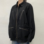 히스테릭글래머(HYSTERIC GLAMOUR) 블랙컬러 인스트럭션 코튼 집업 밀리터리 자켓 : ATHWART