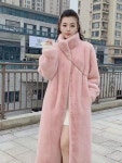 겨울 여성 롱  융털 일체형 유럽  풀코트에 도톰한 시어  여  코트 : 래더트론