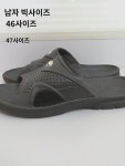 남 빅사이즈 블랙 슬리퍼 하초경량일자샌들 47 46 48사이즈 대외무역 물 건너 야외 비치슬리퍼 : 넨드다드