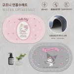 삼려갈매기 매트 큐티 규조니 맞춤 화장실 발매트 캐릭터 화장실 속건 논슬립 쿠션 푸딩 도그 : 사자풍선