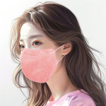 데니벨 마스크 대형 국산 50매 일회용 덴탈마스크 새부리형 KF94 컬러 : 리빙투유샵