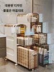 일본 수입 무지 화장실 틈새 수납장 서랍형 슬릿 수납장 욕실 틈새선반 : 테린구미